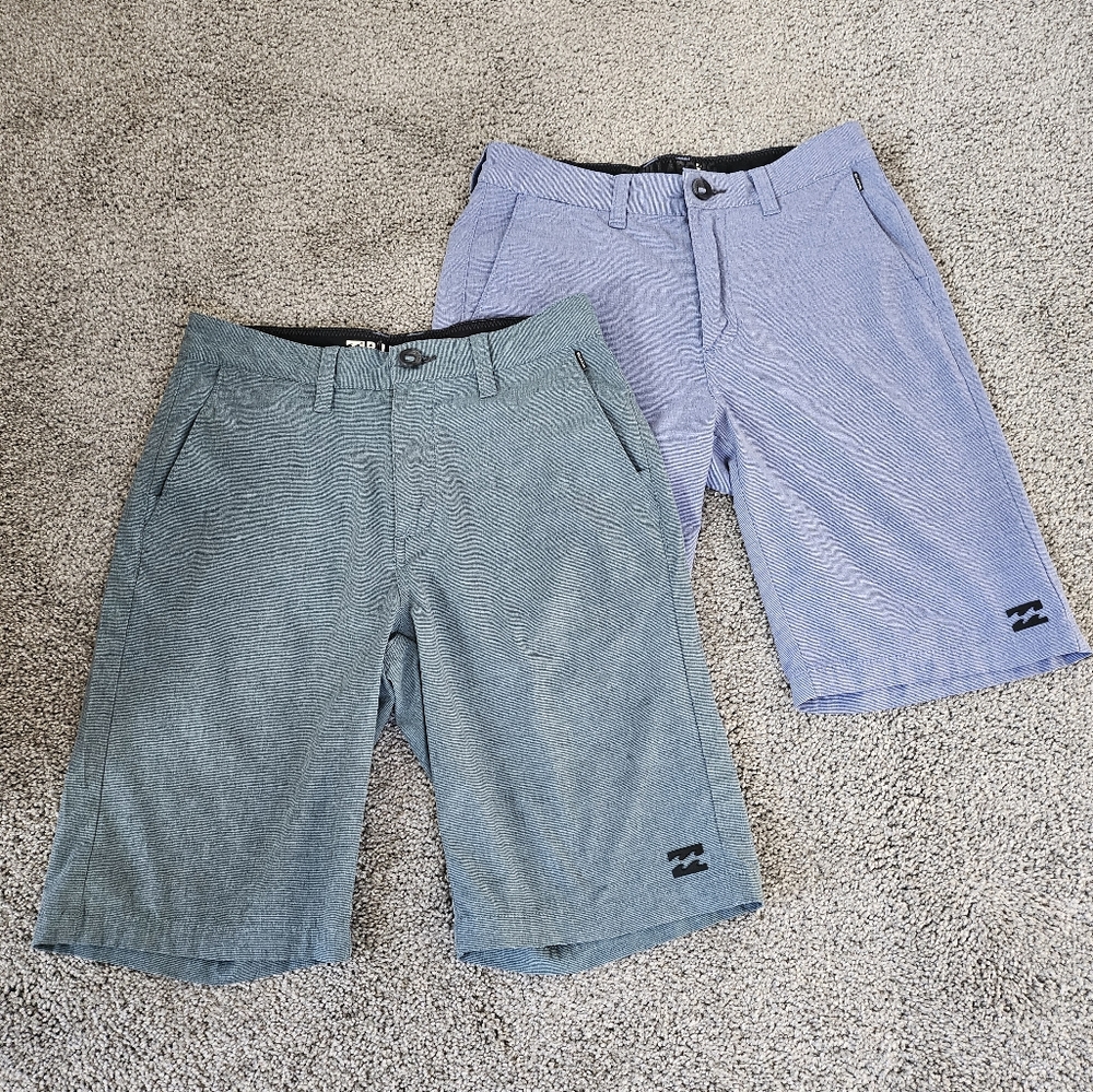Billabong shorts (2 pair),size 26.